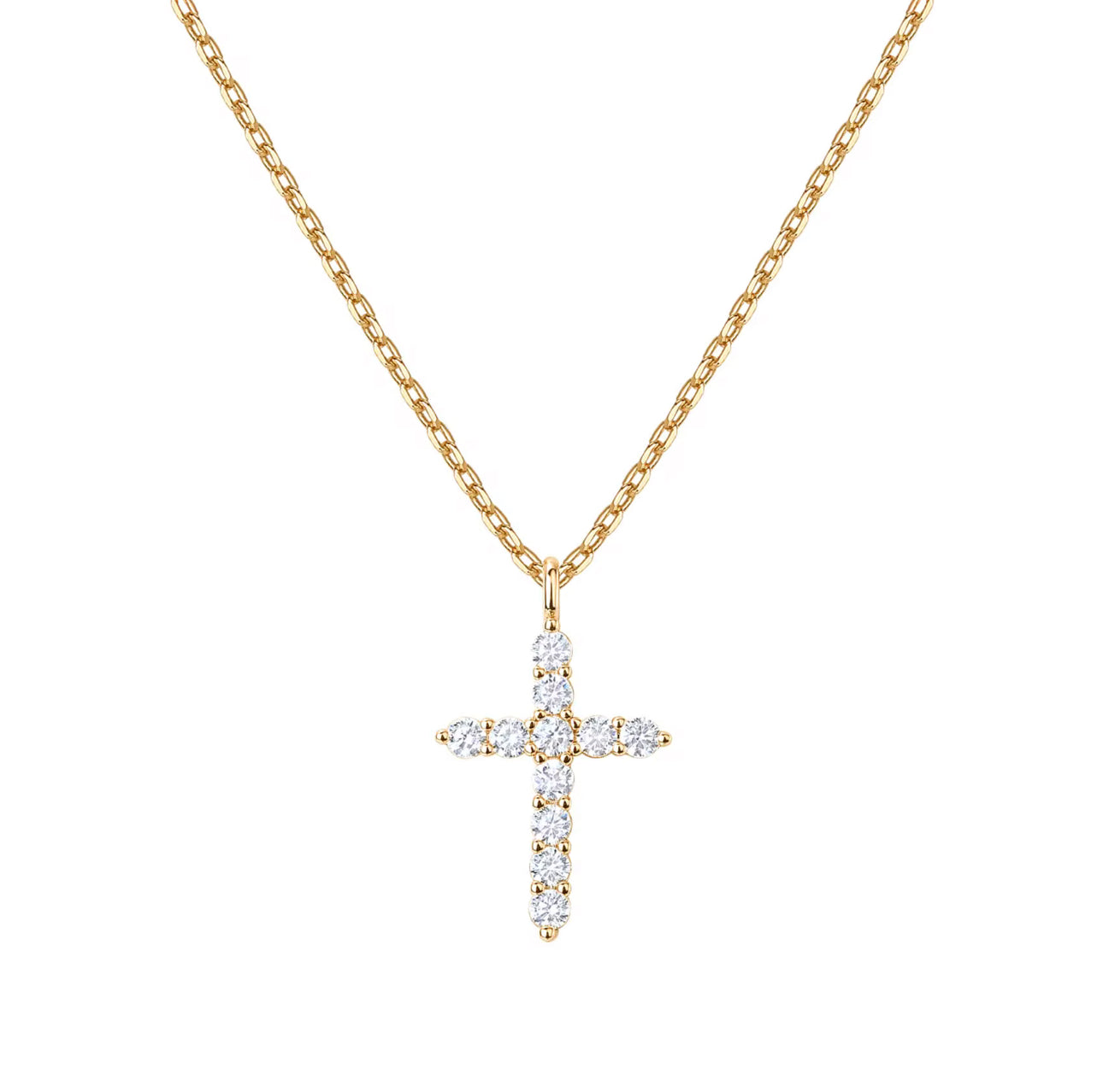 Lilia Cross Necklace - Gold