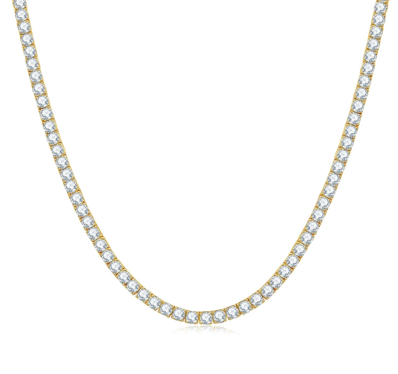 Gigi Tennis Necklace - Gold