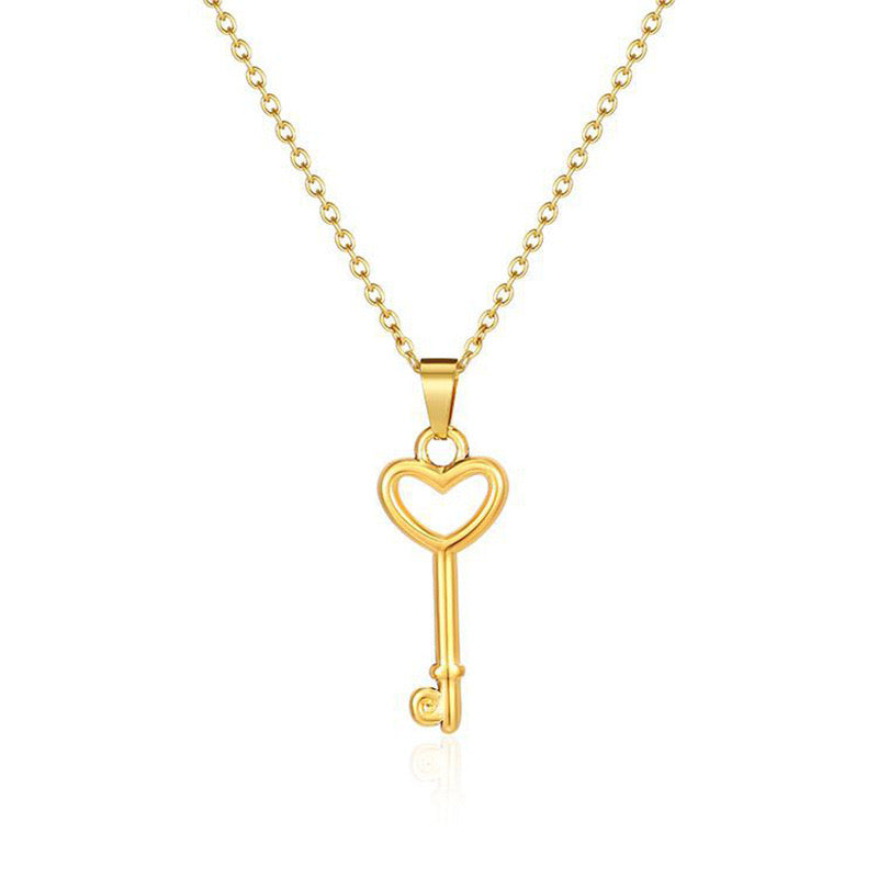 Gia Lock Necklace - Gold