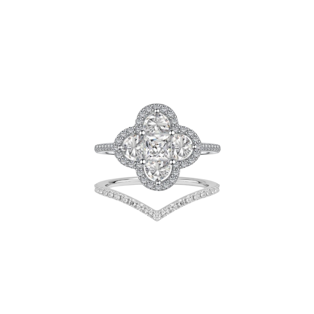 Miss Luxe & Isata Ring Set - Silver