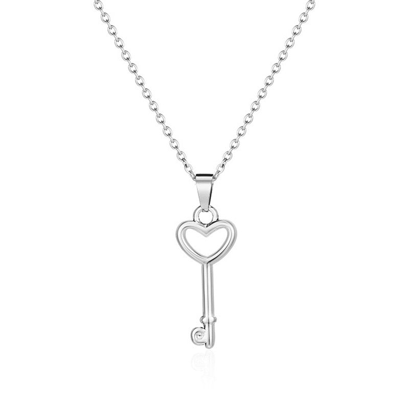 Gia Lock Necklace - Silver
