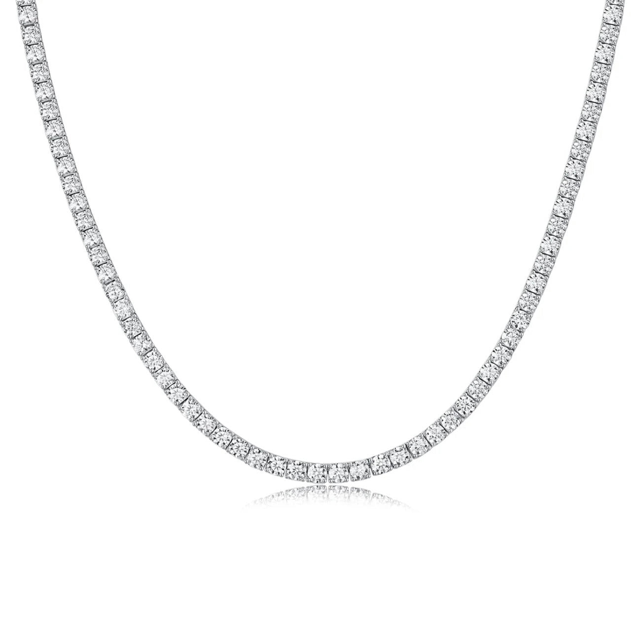 Gigi Tennis Necklace - Silver