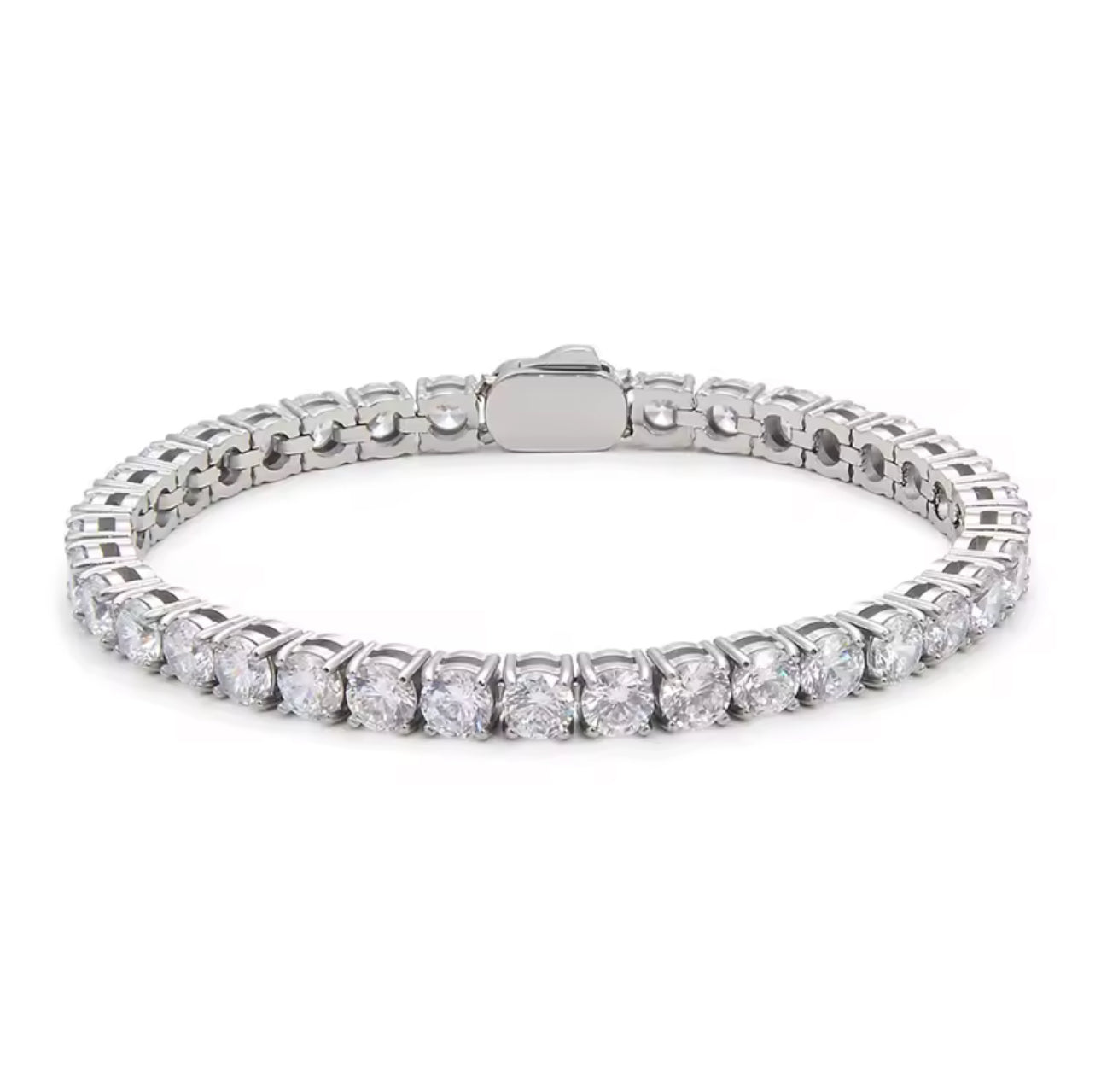 Camilla Tennis Bracelet - Silver