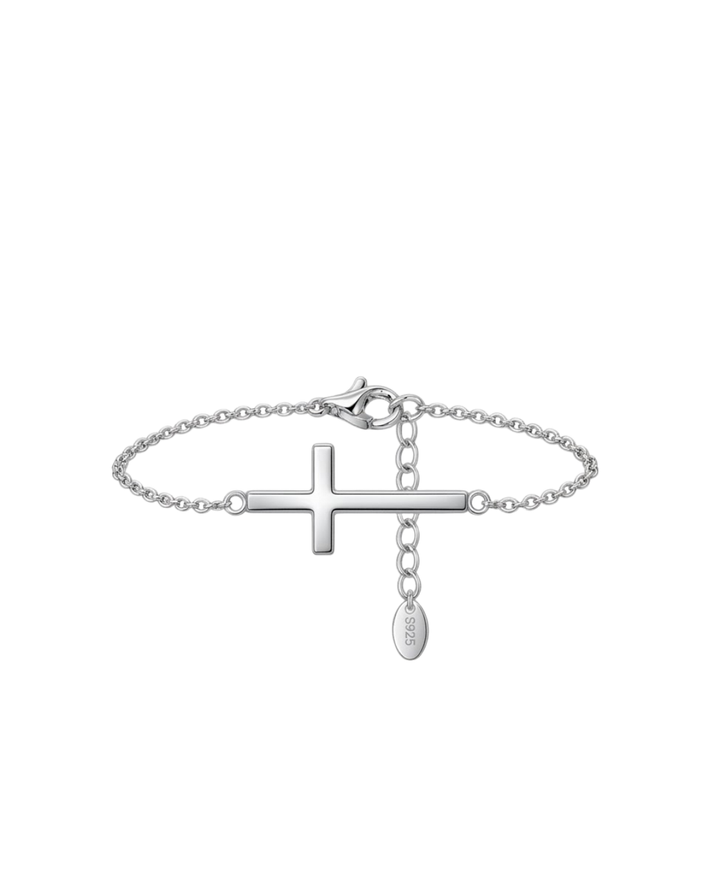 Cross Bracelet - Silver
