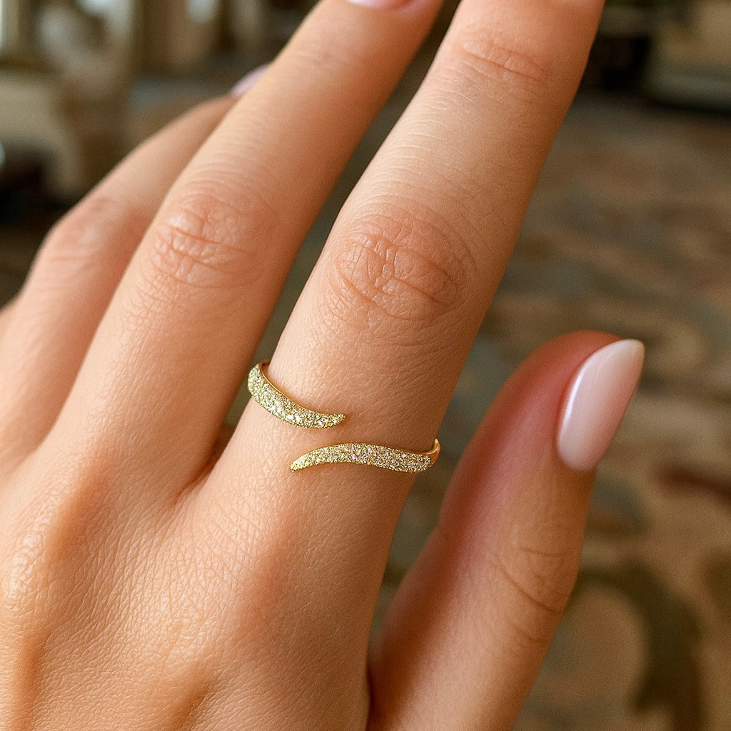 Isata and Brooklyn Ring Set - Gold