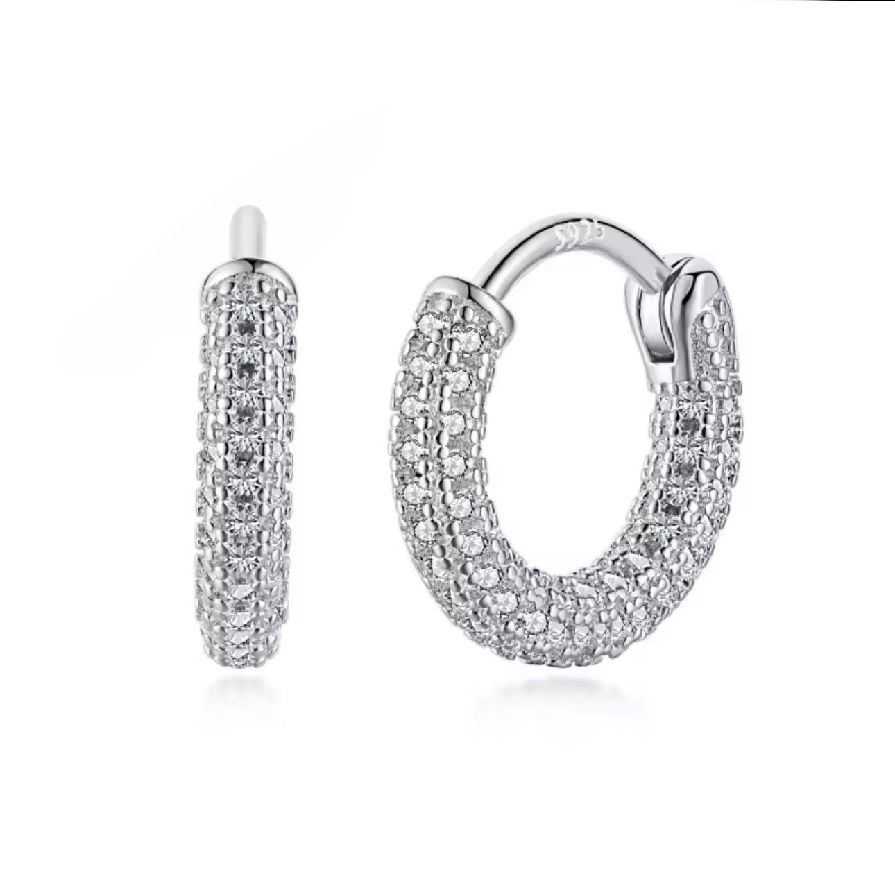 Ria Hoops - Silver