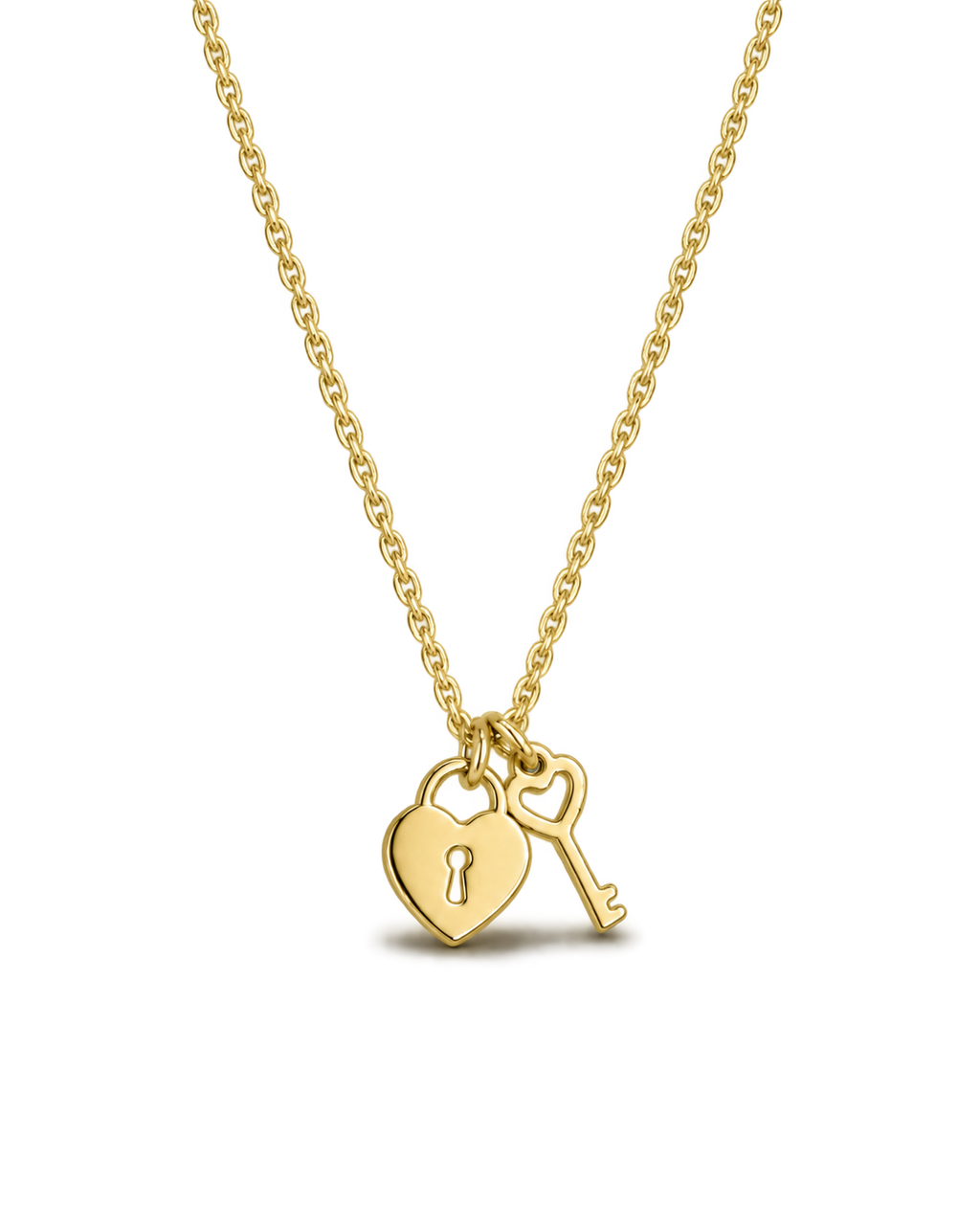 Darling Lock Necklace - Gold