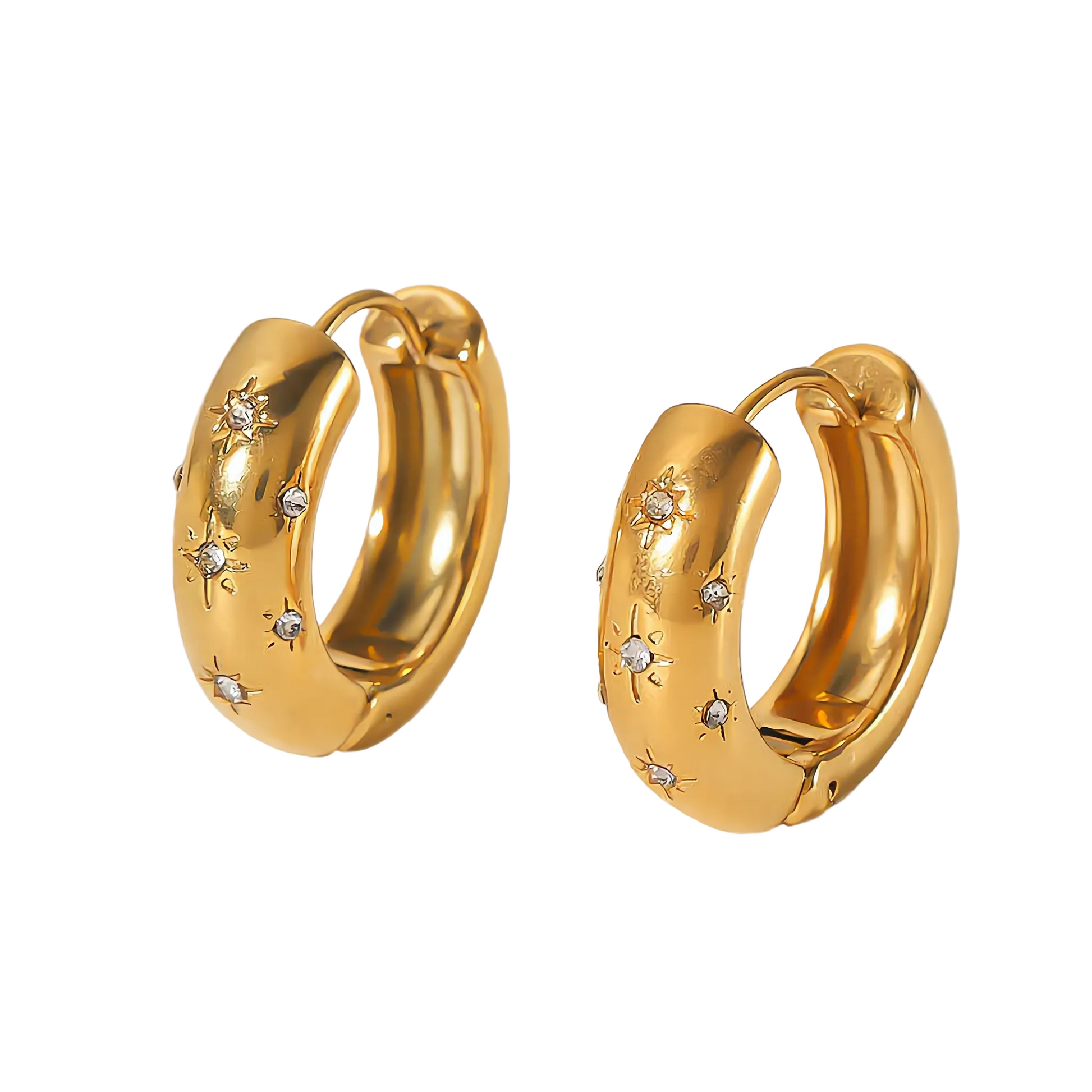 Stella Hoops - Gold
