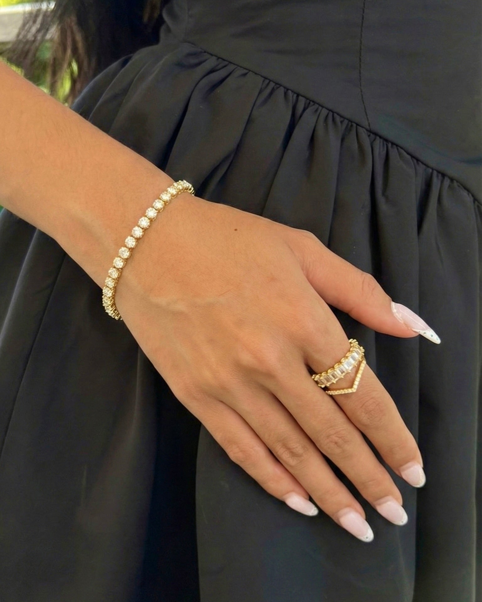 Camilla Tennis Bracelet - Gold