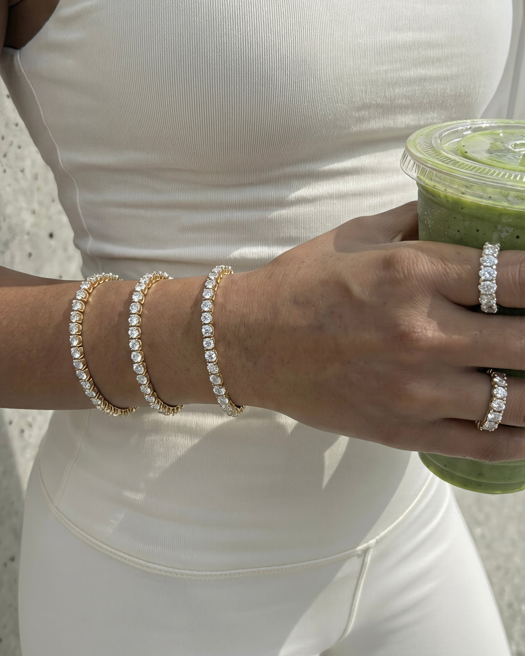 Camilla Tennis Bracelet - Gold
