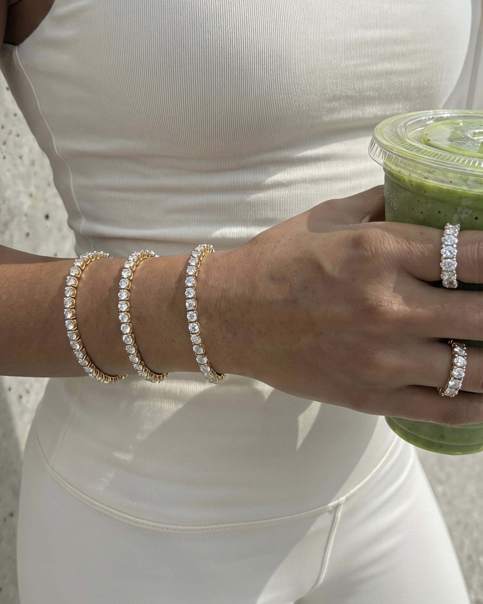 Camilla Tennis Bracelet - Gold