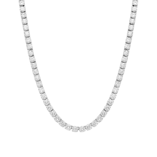 Camilla Tennis Necklace - Silver