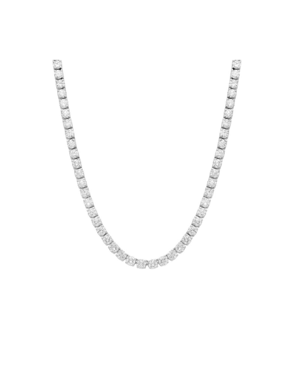 Camilla Tennis Necklace - Silver