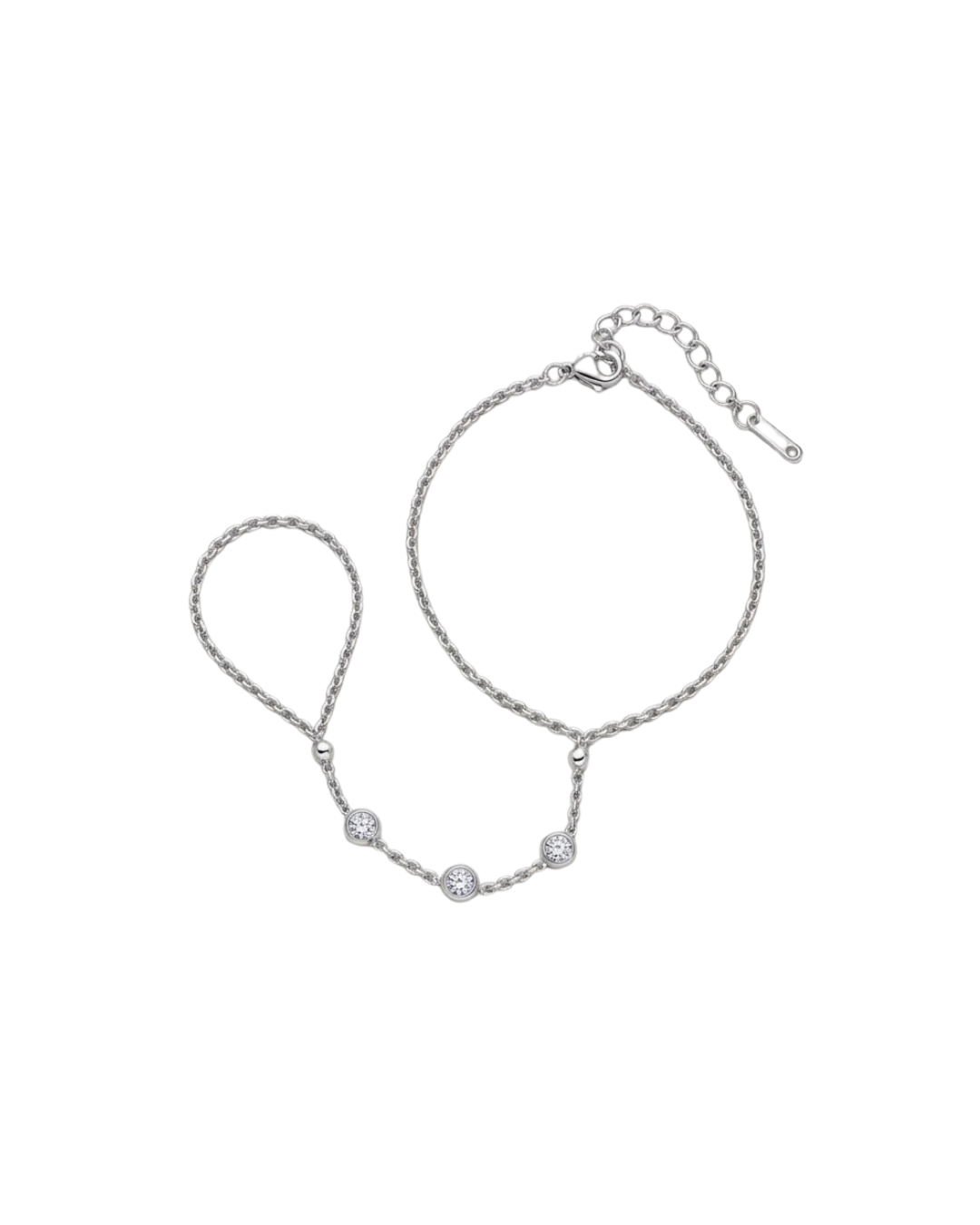 Cassie Hand Chain - Silver