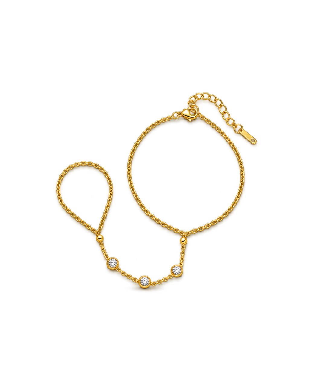 Cassie Hand Chain - Gold