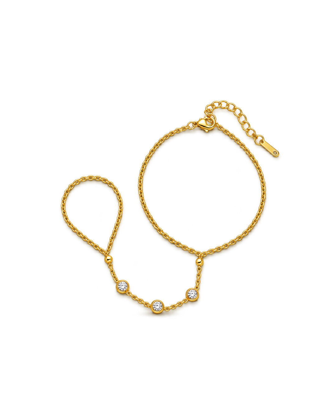 Cassie Hand Chain - Gold