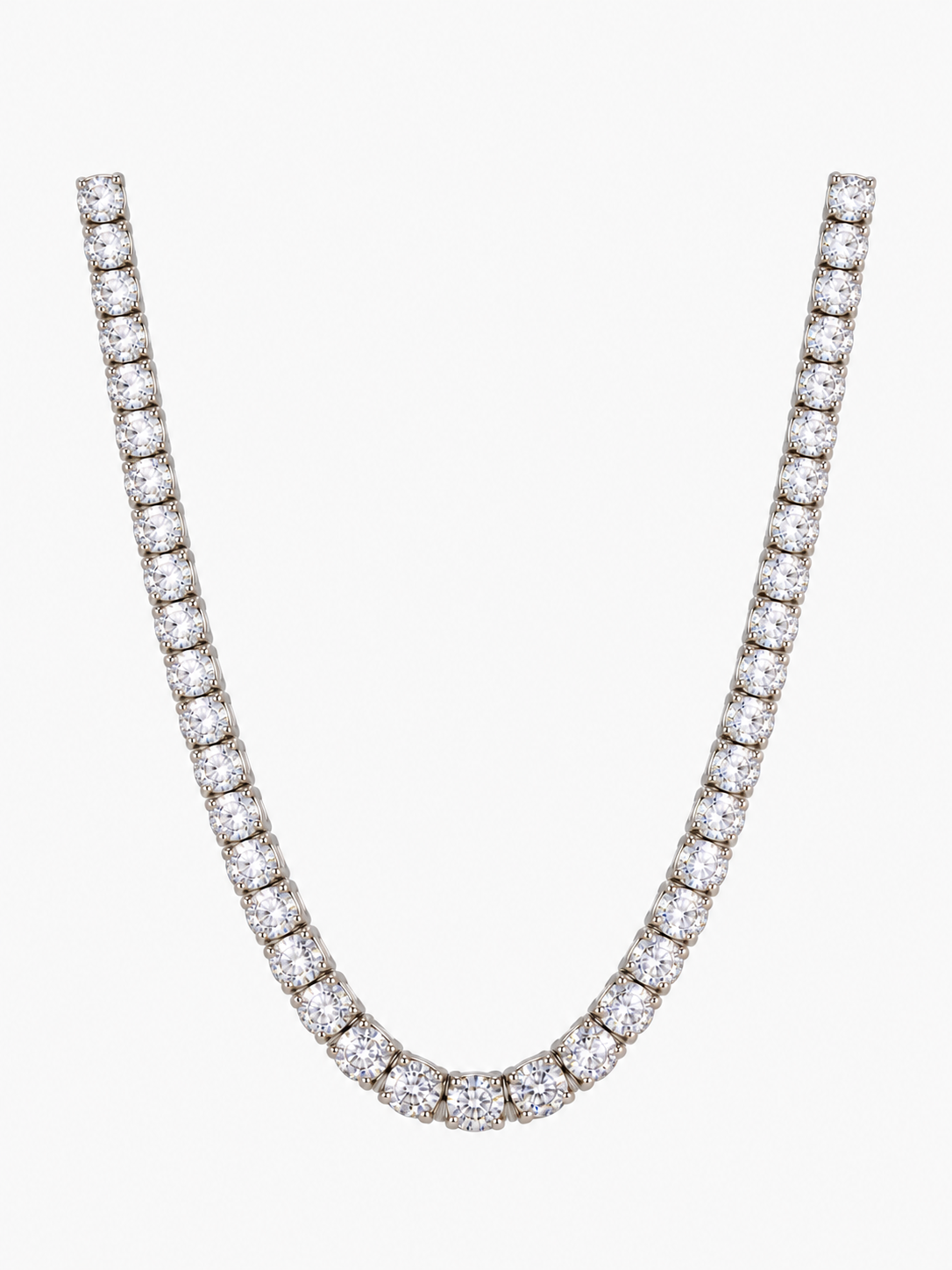 Camilla Tennis Necklace - Silver