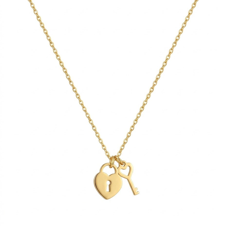 Darling Lock Necklace - Gold