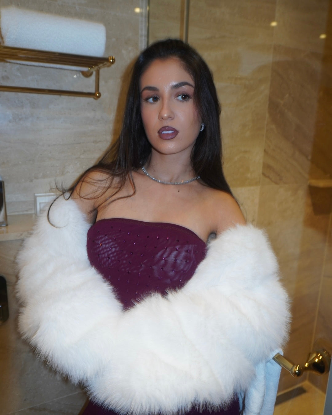 Camilla Tennis Necklace - Silver