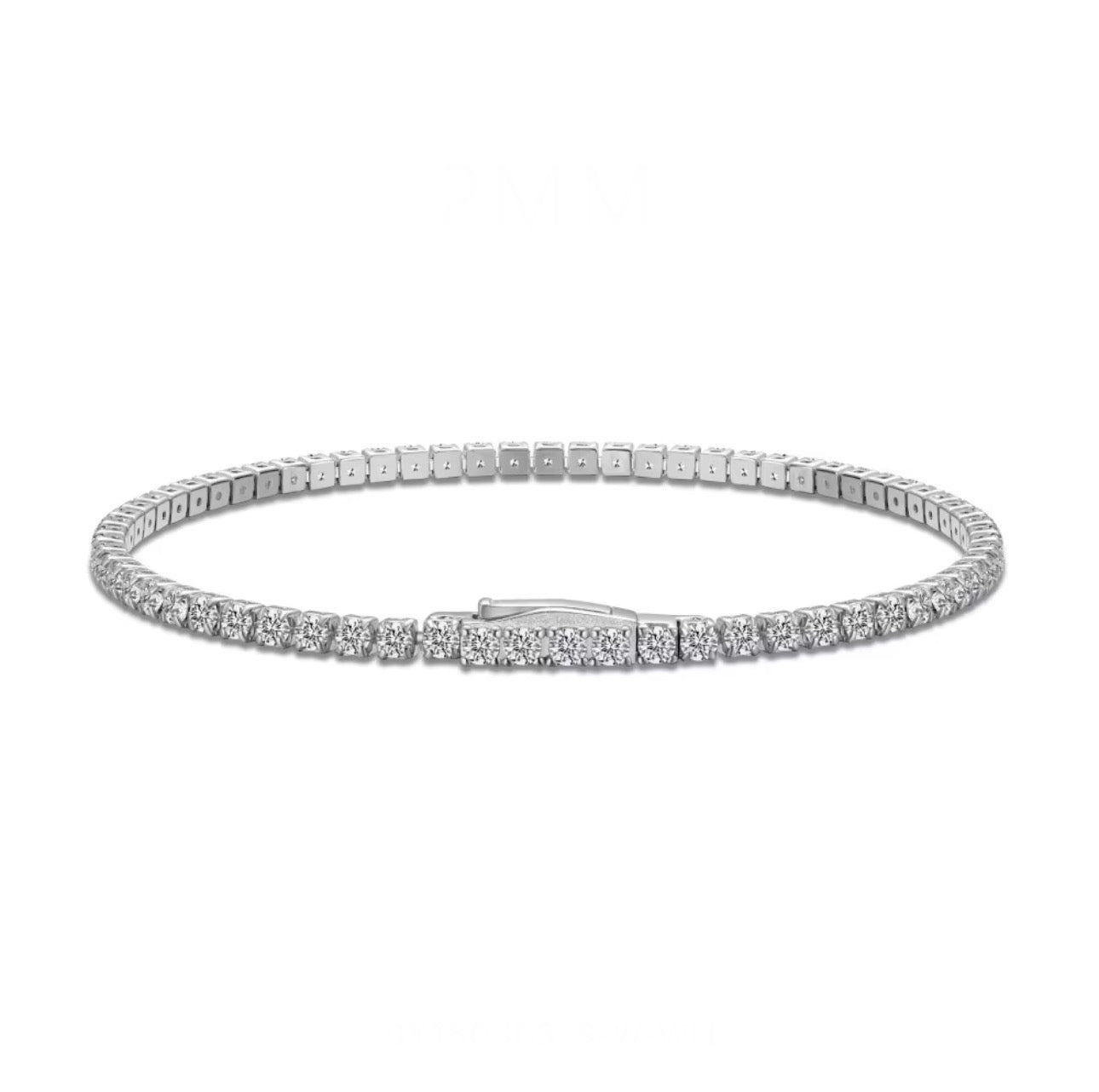 Gigi Tennis Bracelet - Silver