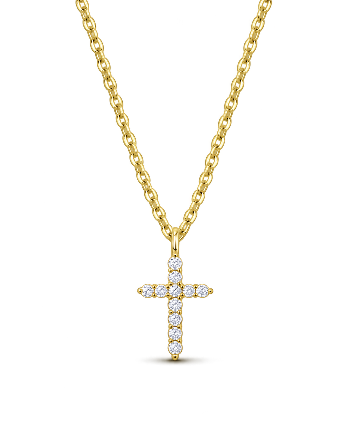 Lilia Cross Necklace - Gold