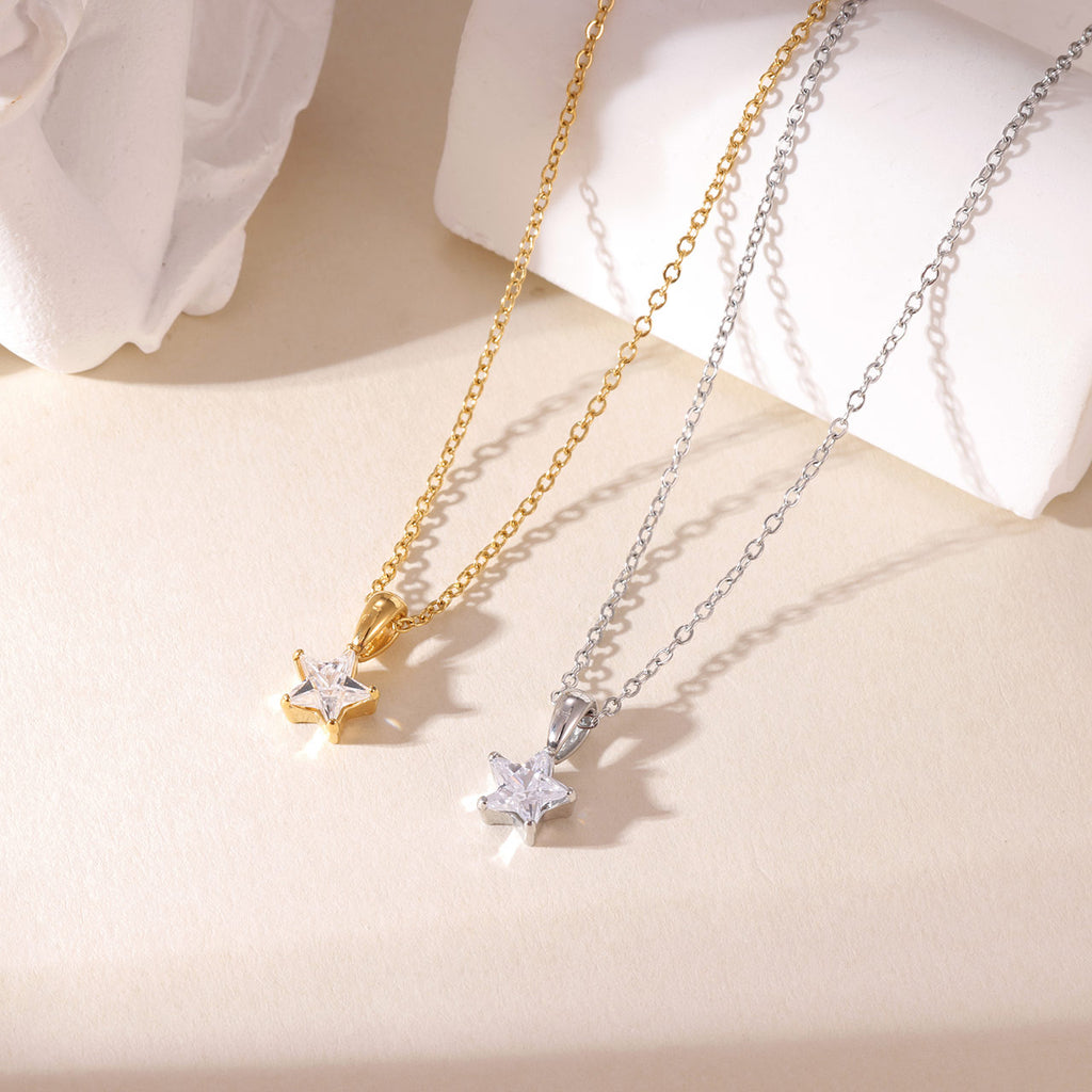 Mini Star Necklace - Silver
