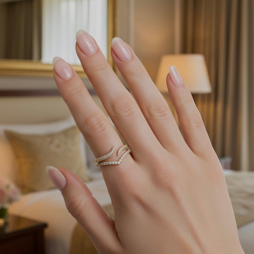 Isata and Brooklyn Ring Set - Gold