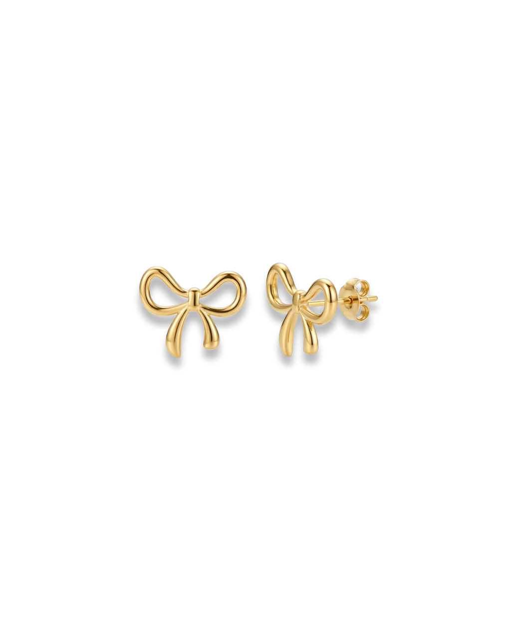Mini Bow Studs - Gold