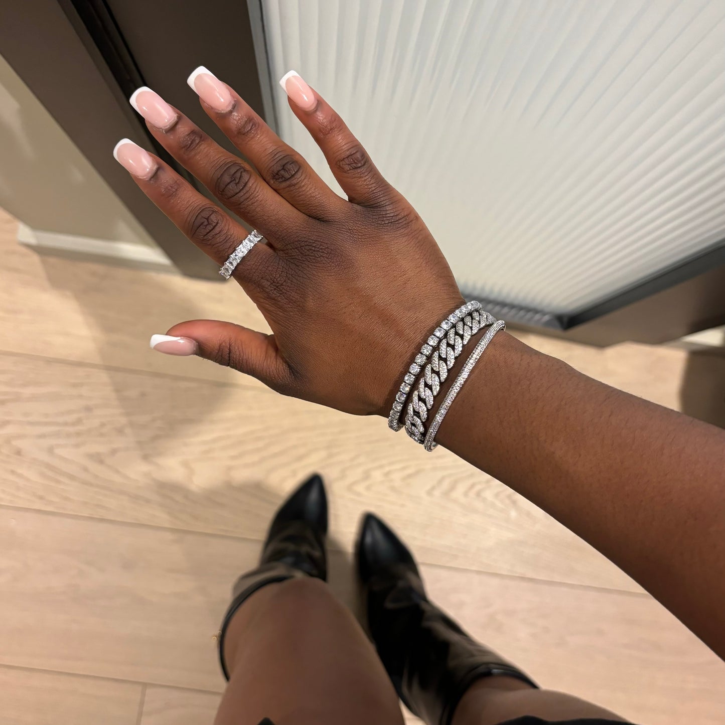 Camilla Tennis Bracelet - Silver