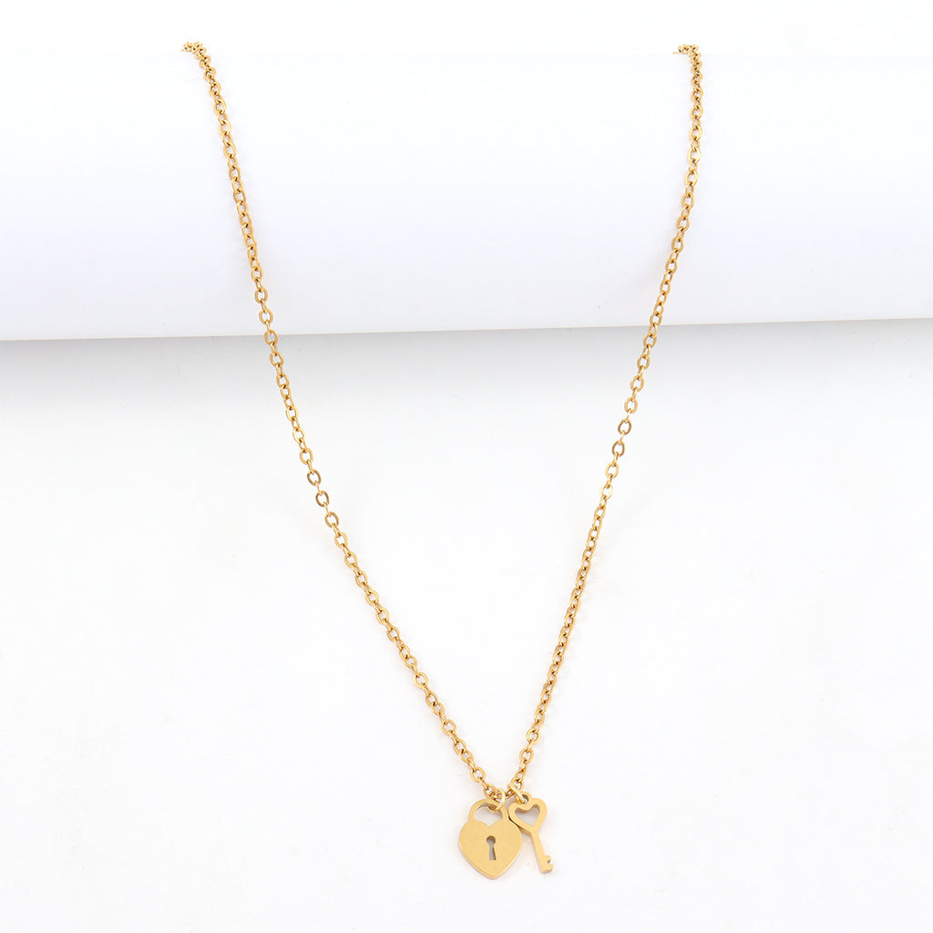 Darling Lock Necklace - Gold