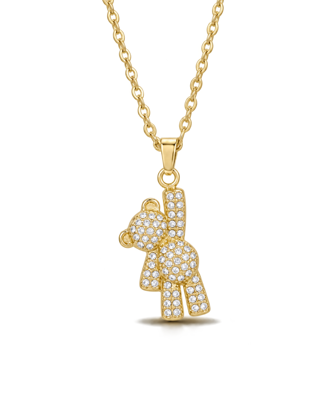 Honey Bear Necklace - Gold