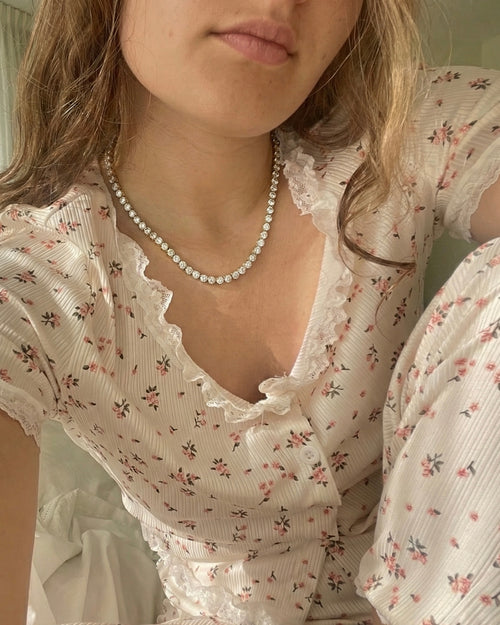 Camilla Tennis Necklace - Gold