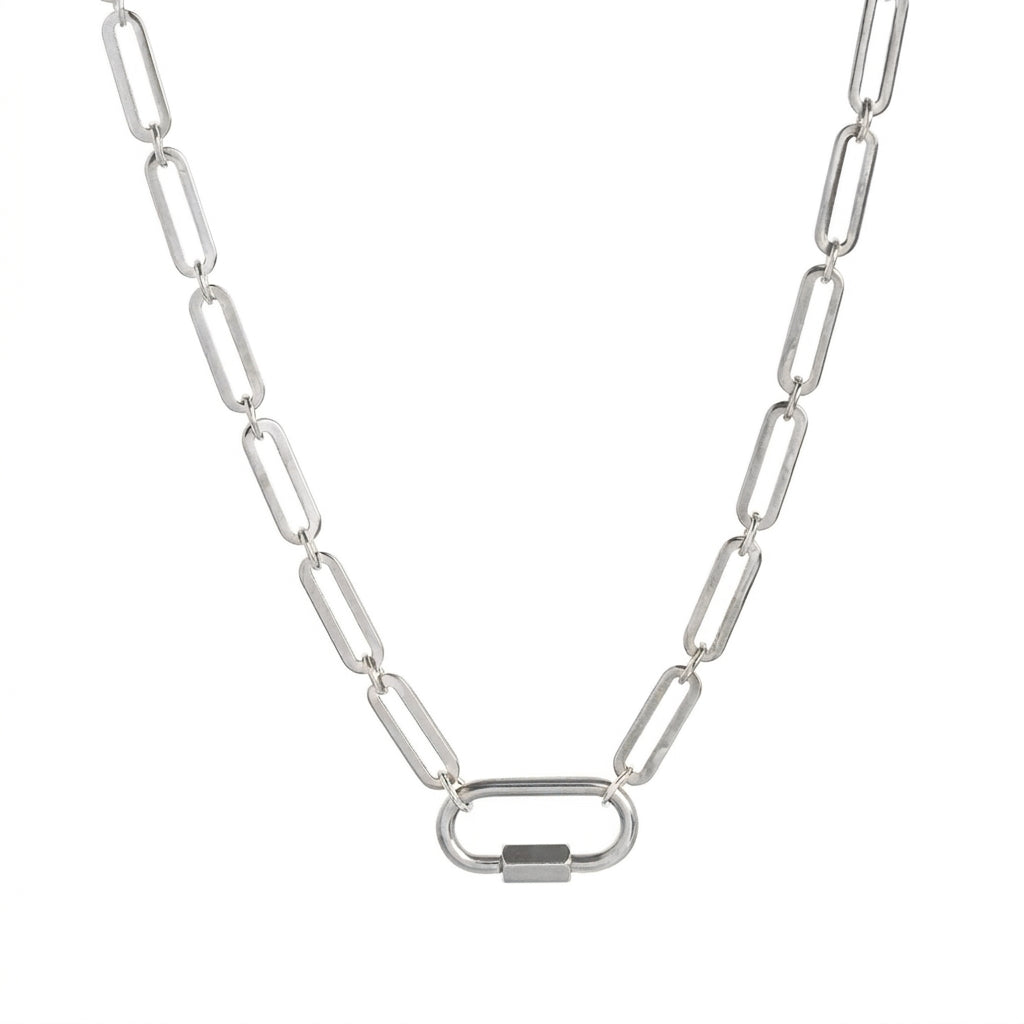 Carabiner Base Chain - Silver