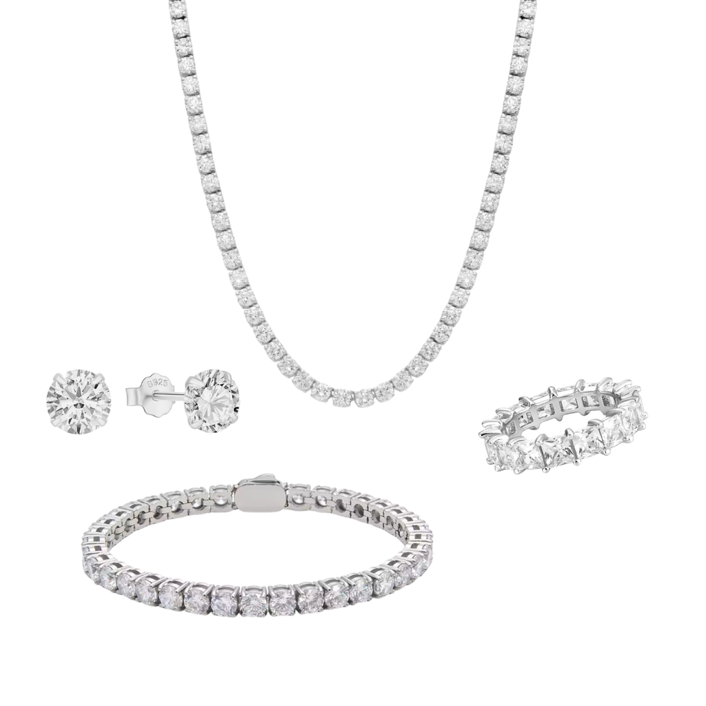 Camilla Tennis Set - Silver