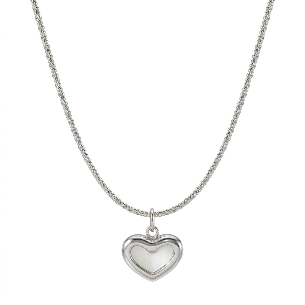 Zuri Heart Necklace - Silver