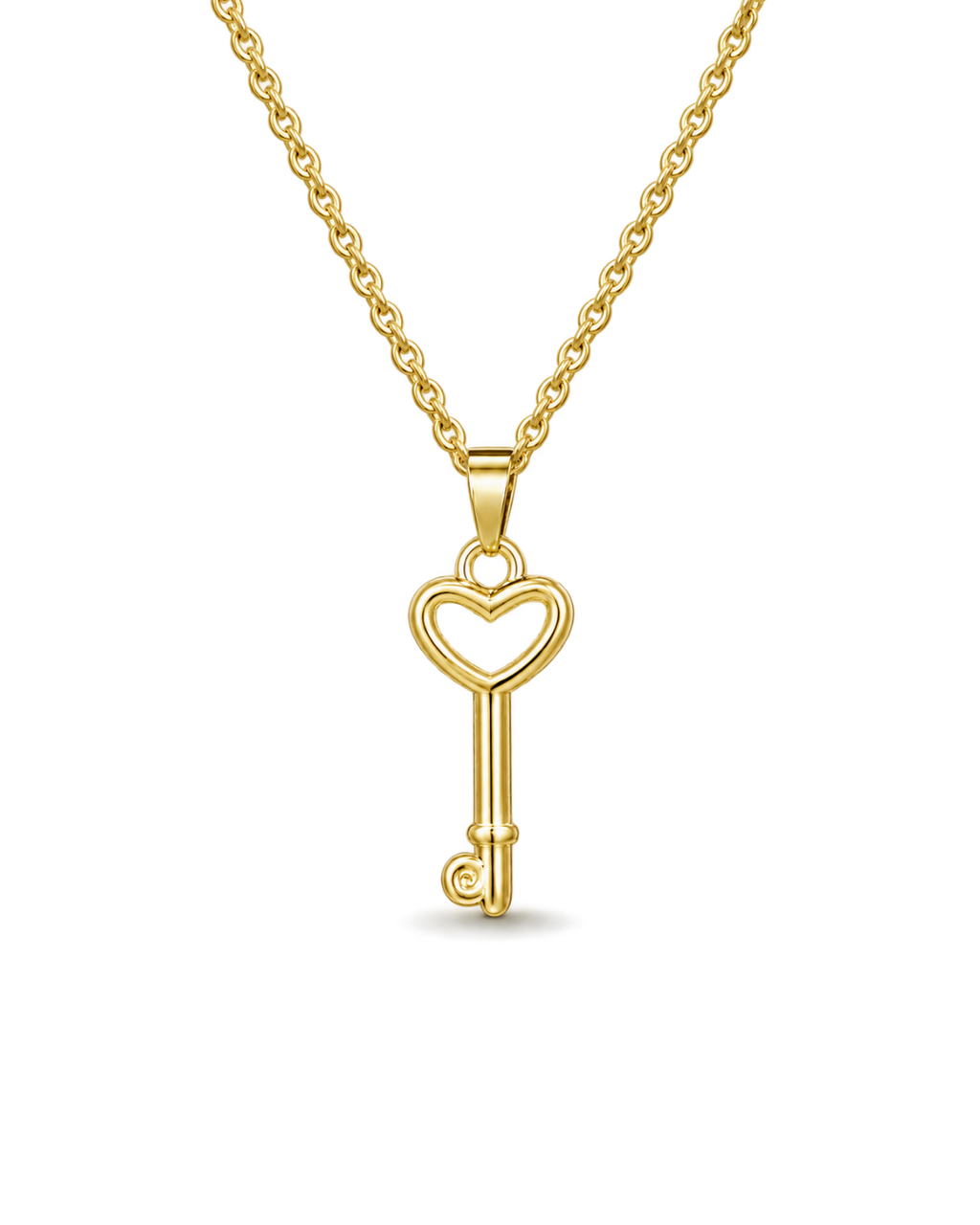 Gia Lock Necklace - Gold