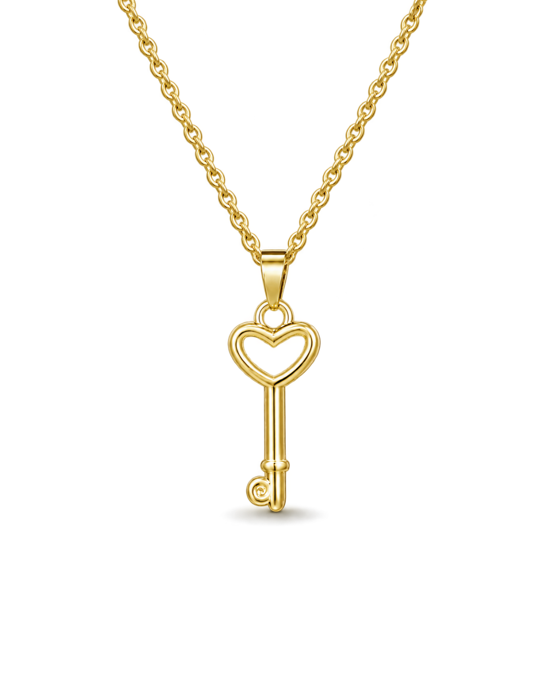 Gia Lock Necklace - Gold