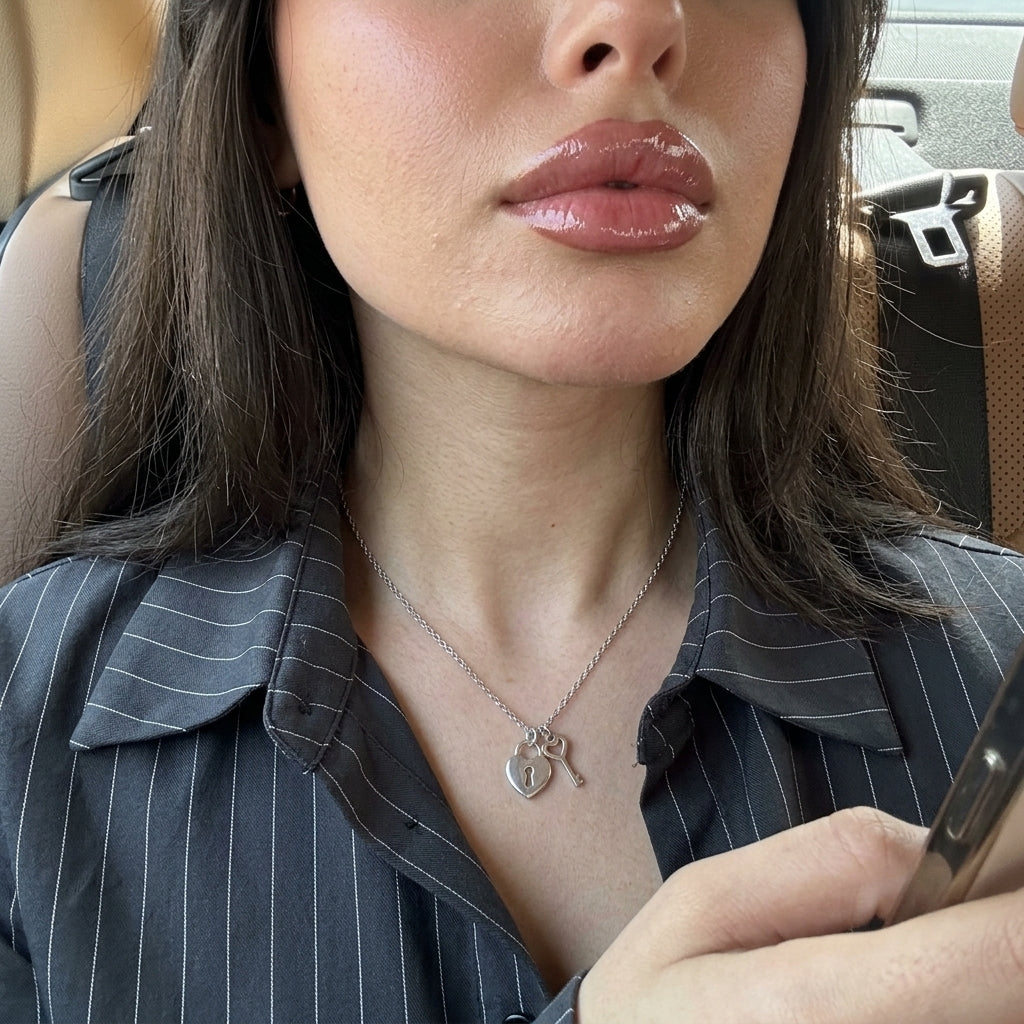 Darling Lock Necklace - Silver
