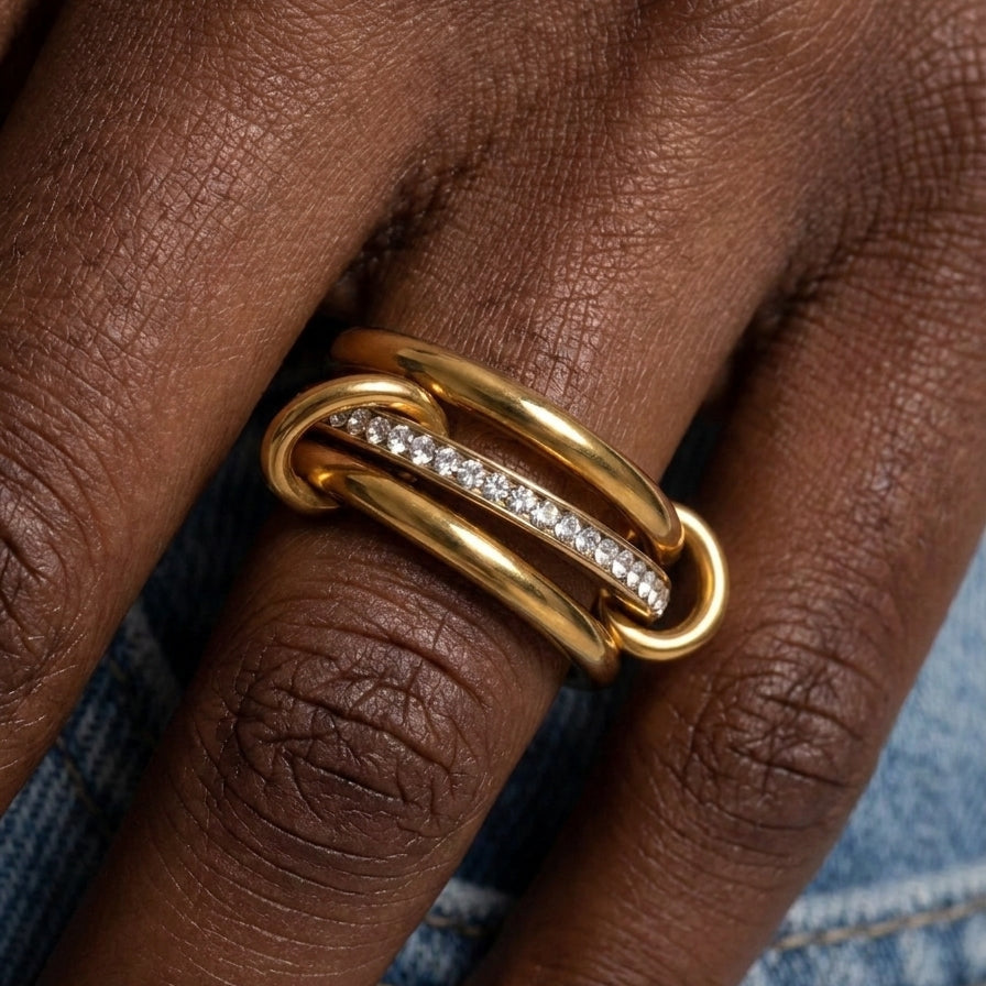 Dahlia Ring - Gold