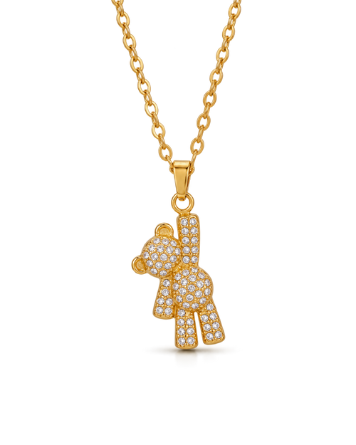 Honey Bear Necklace - Gold