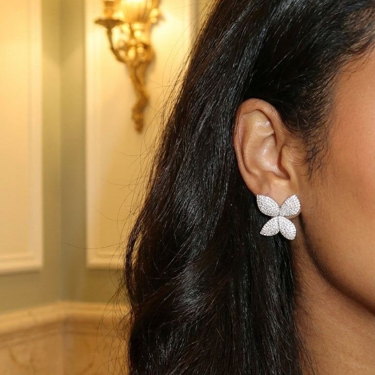 Elara Studs - Silver