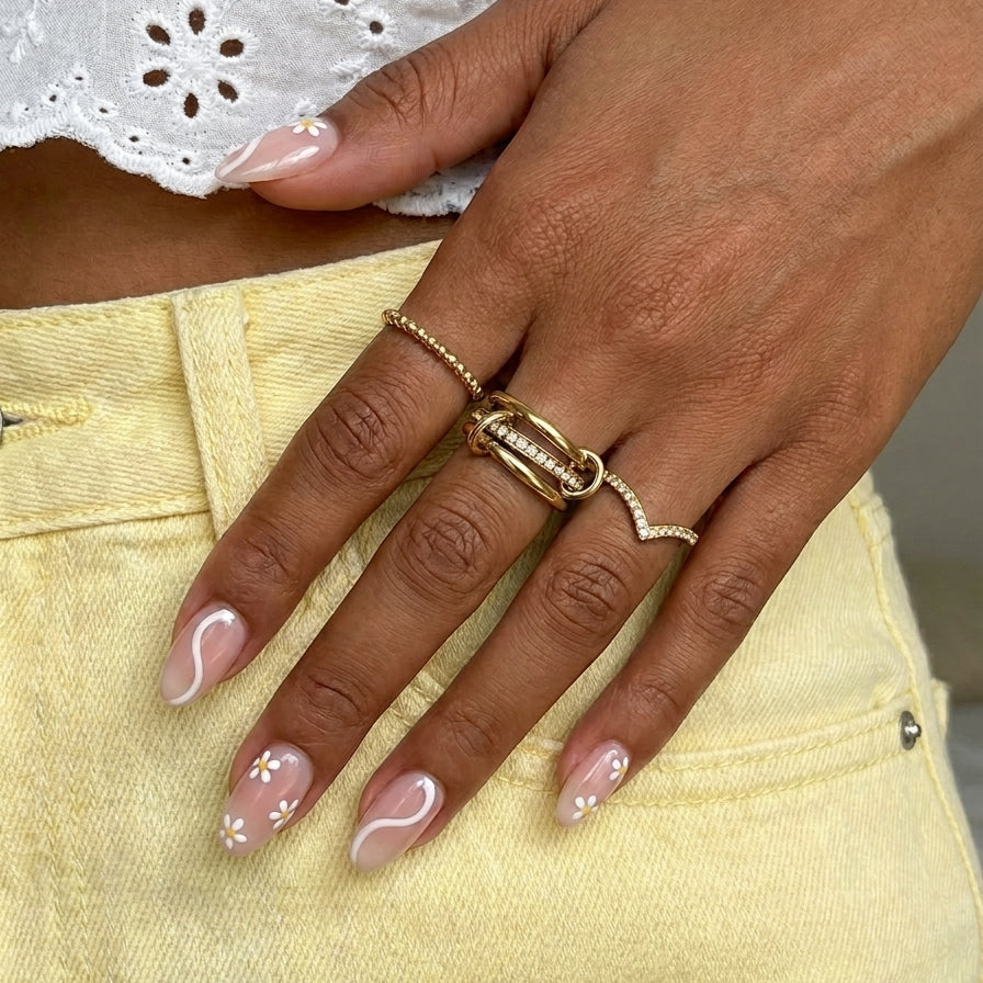 Dahlia Ring - Gold