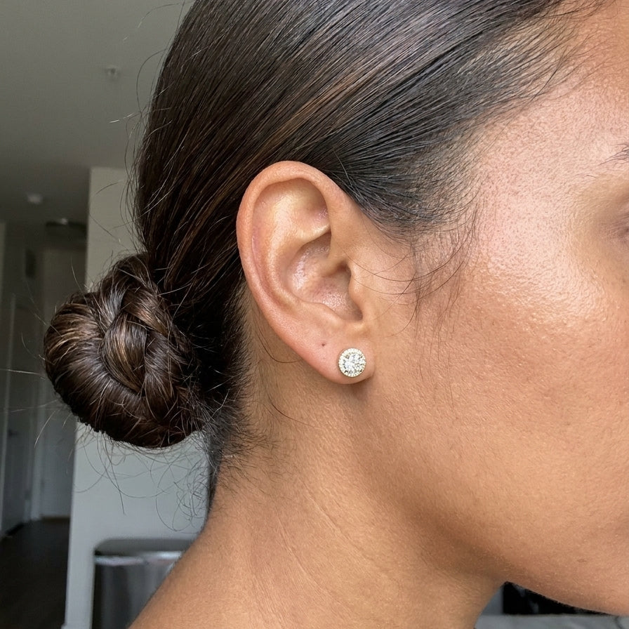 Seraphina Studs - Gold