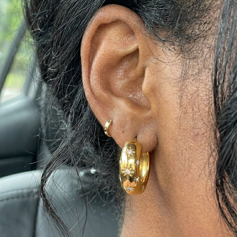 Stella Hoops - Gold