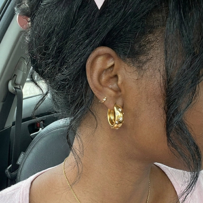Stella Hoops - Gold