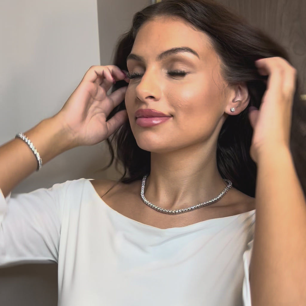 Camilla Tennis Set - Silver