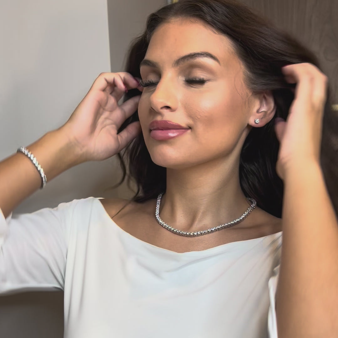 Camilla Tennis Set - Silver